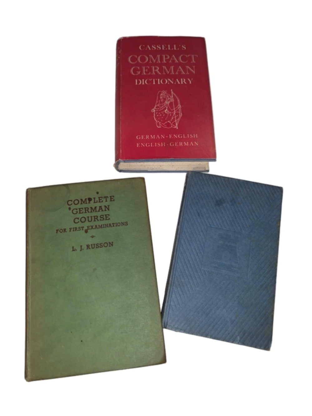 Three vintage german books hardcover 1957, 63, 64